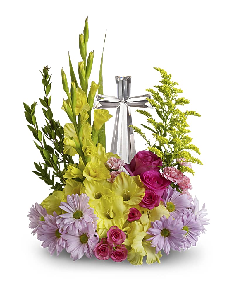 Crystal Cross Bouquet Flower Delivery Gainesville GA Adams Flower Shop