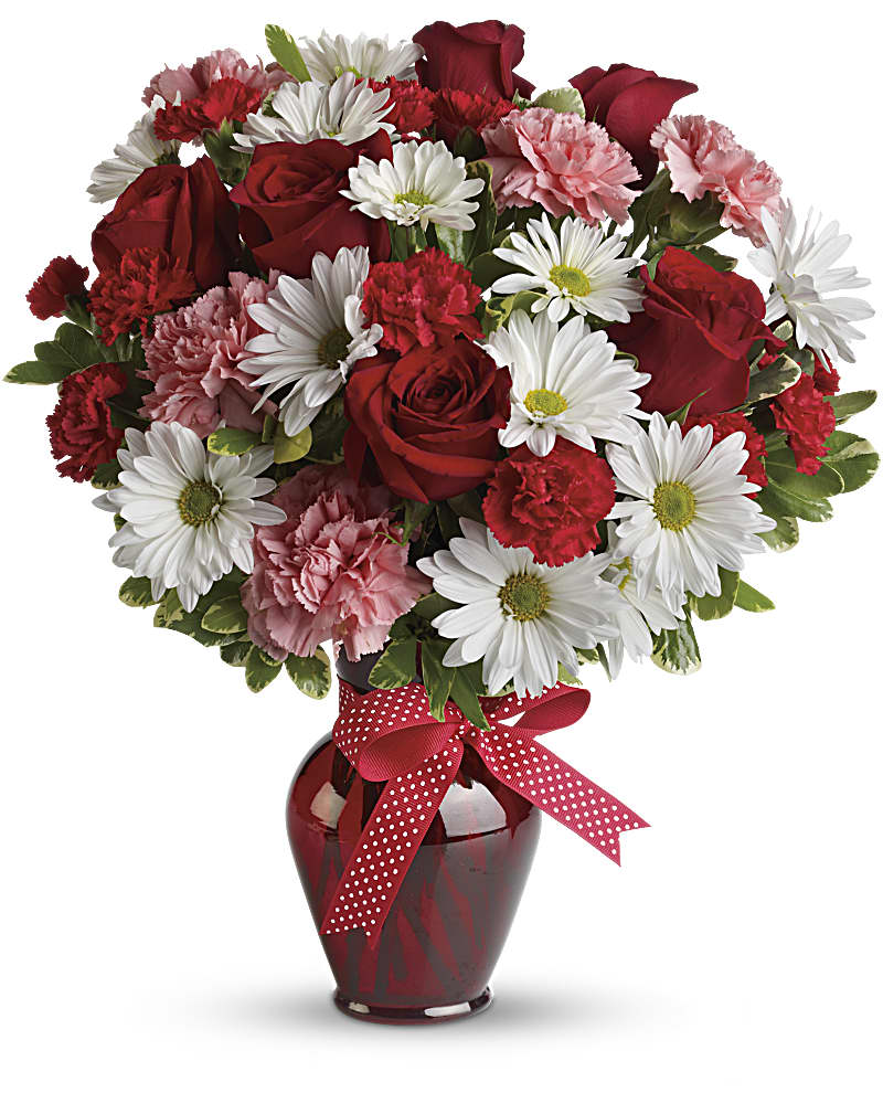Hugs and Kisses Bouquet with Red Roses Flower Bouquet