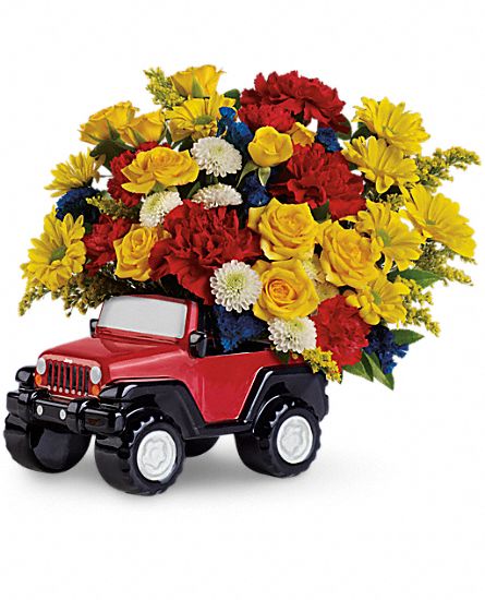 Jeep Wrangler King Of The Road Flower Bouquet
