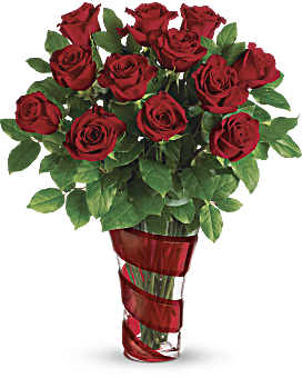 Teleflora's Dancing In Roses Bouquet