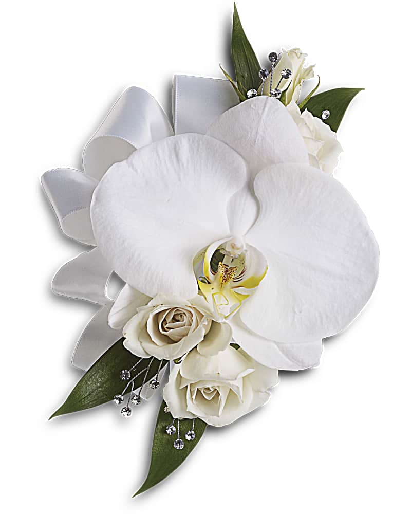 Orchid and Rose Corsage***Designers choice