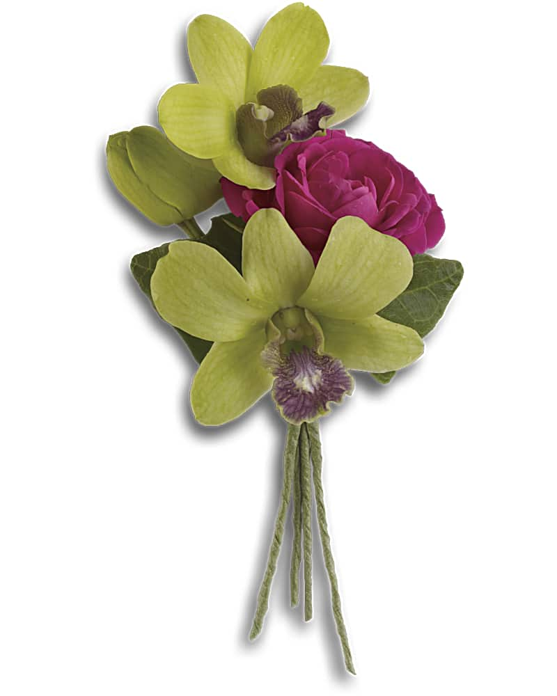 Orchid Celebration Boutonniere Flower Bouquet