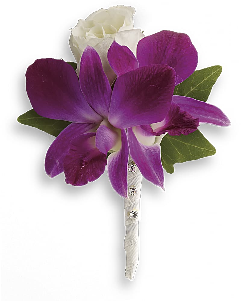 Fresh in Fuchsia Boutonniere