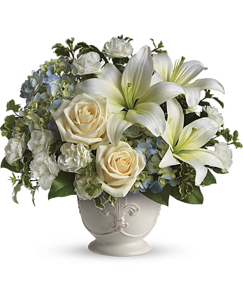 Beautiful Dreams - White Pedestal Arrangement Flower Bouquet