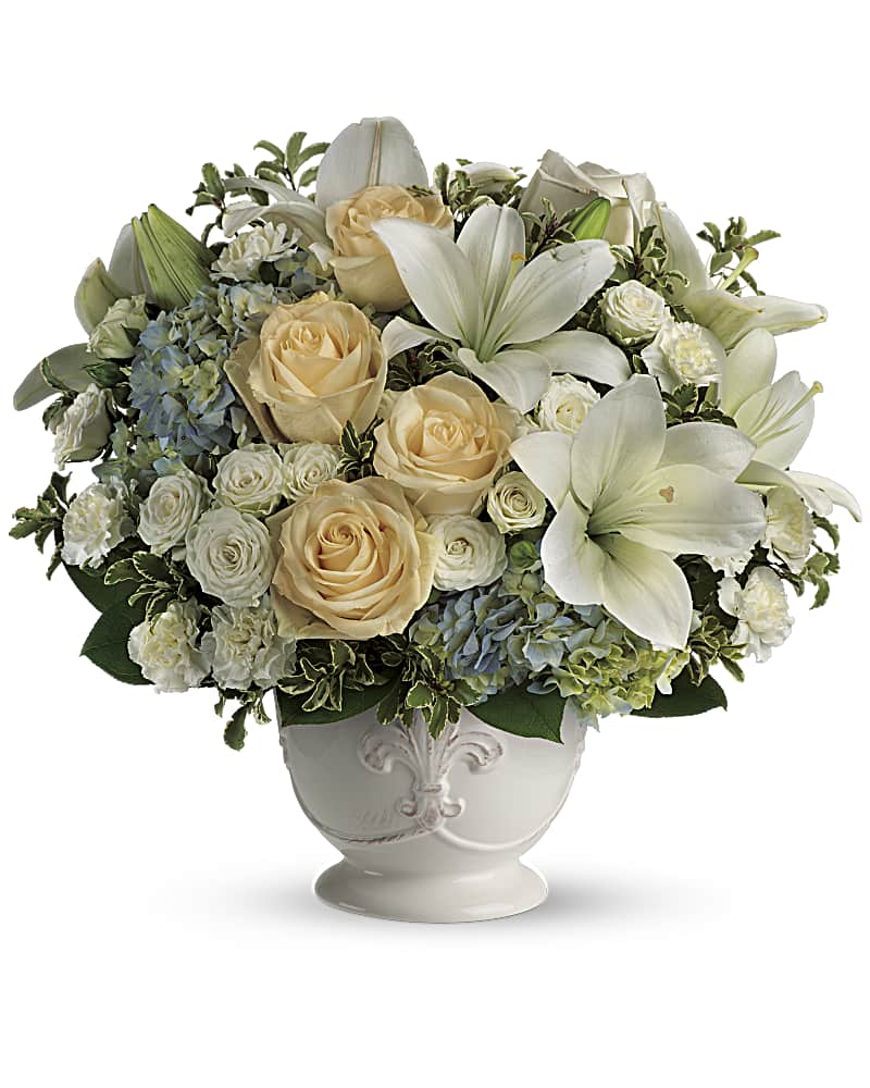 Beautiful Dreams - White Pedestal Arrangement Flower Bouquet