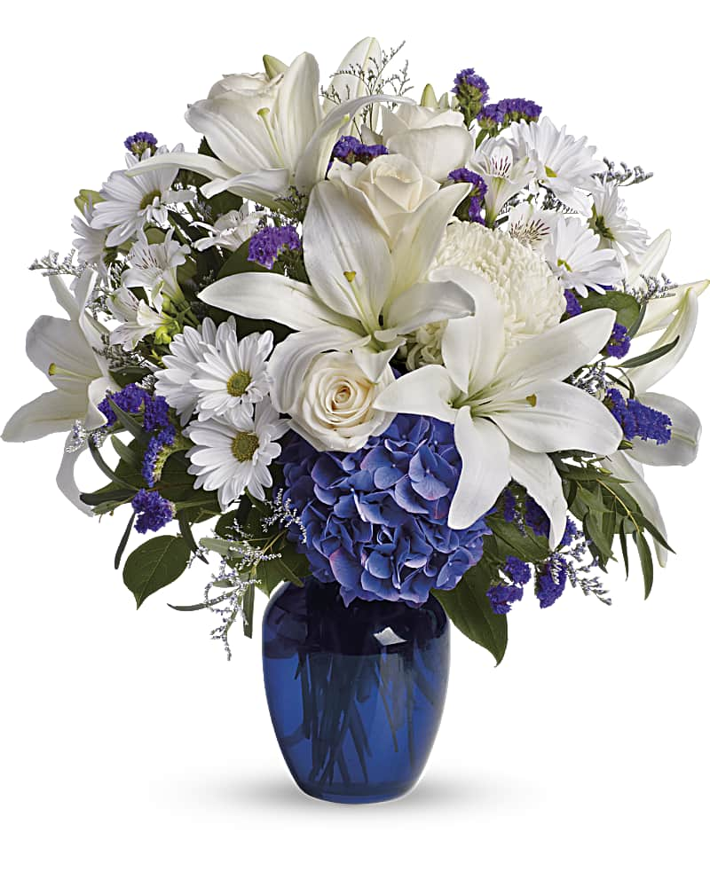 Beautiful in Blue Flower Bouquet