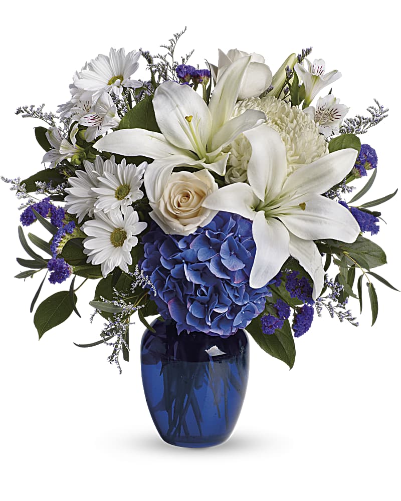 Beautiful in Blue Flower Bouquet