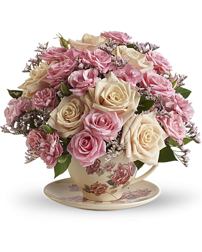 Victorian Teacup Bouquet Flower Bouquet