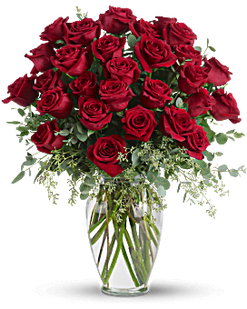 Forever Beloved - 30 Long Stemmed Red Roses Flower Bouquet