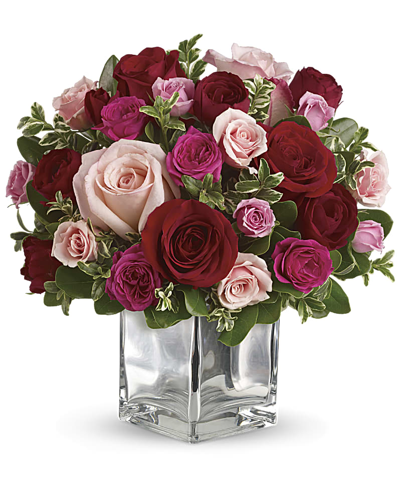 Love Medley Bouquet with Red Roses