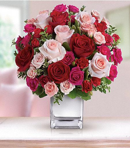 Love Medley Bouquet with Red Roses Flower Bouquet