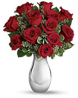 True Romance Bouquet with Red Roses