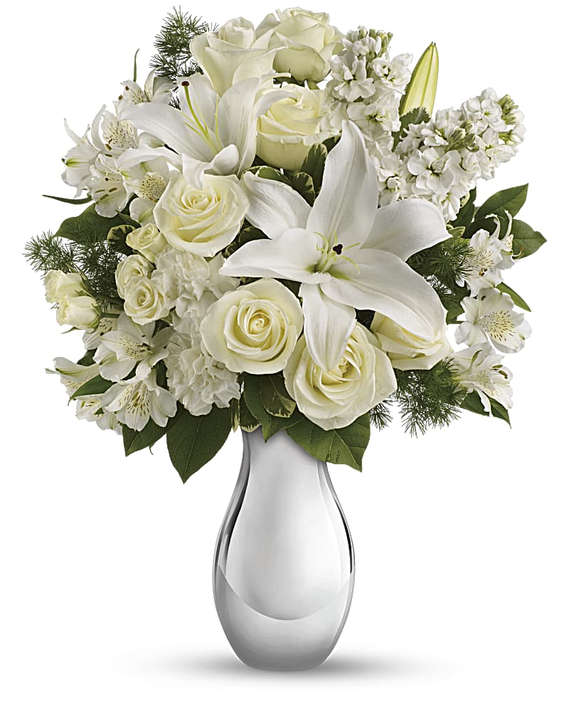 Shimmering White Bouquet Flower Bouquet