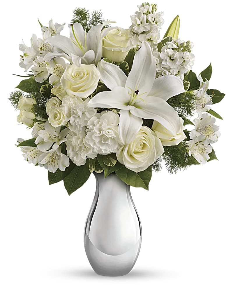 Shimmering White Bouquet Flower Bouquet