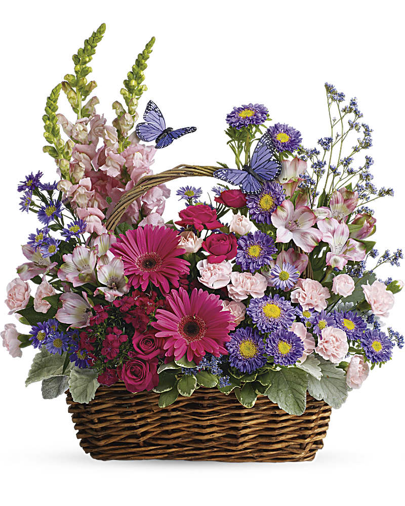 Country Basket Blooms Flower Bouquet