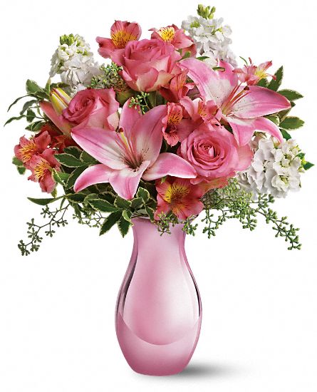 Pink Reflections Bouquet with Roses Flower Bouquet