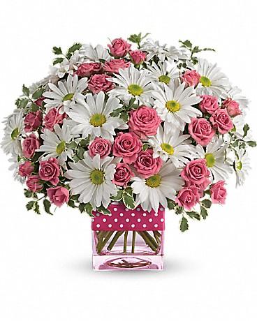 Polka Dots and Posies Flower Bouquet