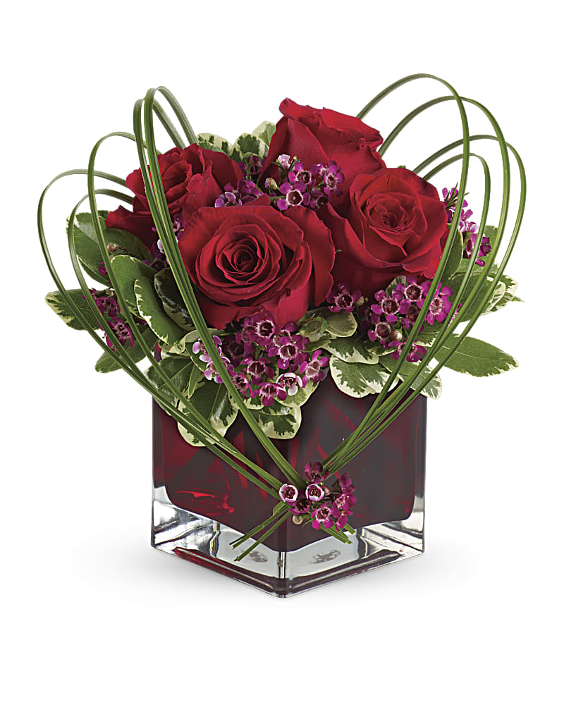 Sweet Thoughts Bouquet with Red Roses