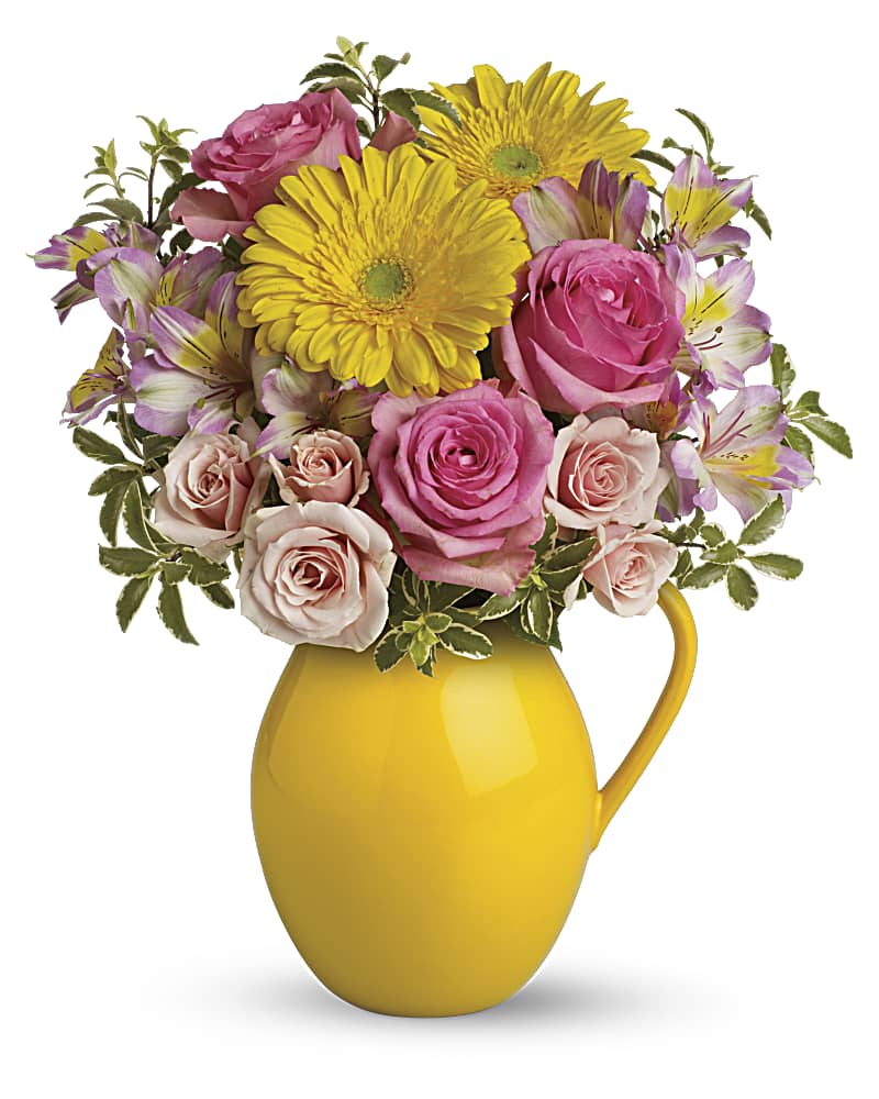 Summer Day Pitcher of Charm Flower Bouquet