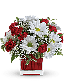 Red And White Delight Flower Bouquet