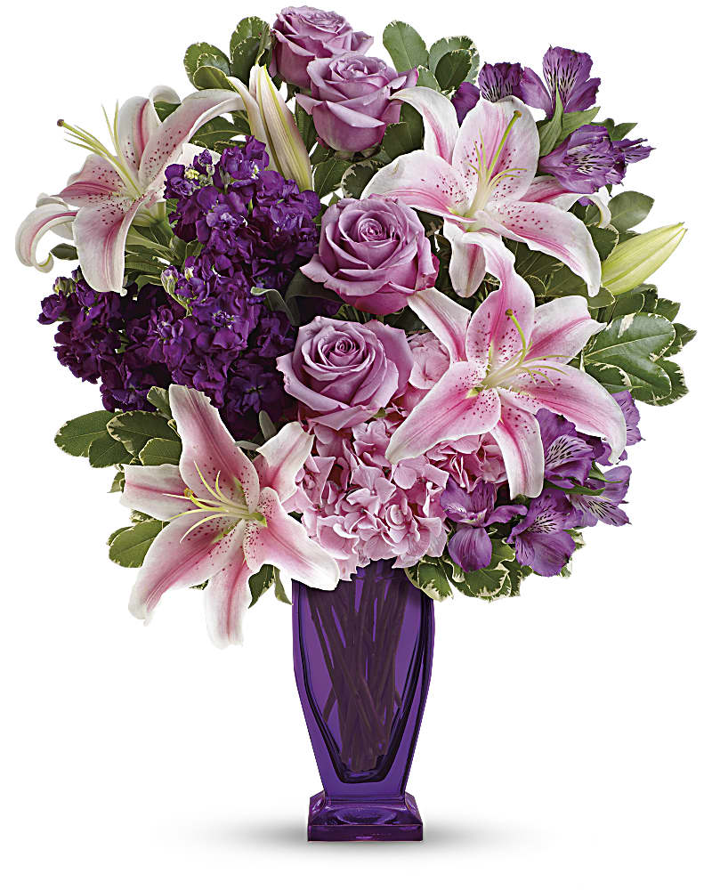 Teleflora''s Blushing Violet Bouquet