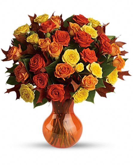 Fabulous Fall Roses Flower Bouquet