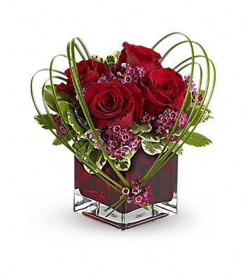 Sweet Thoughts Bouquet with Red Roses