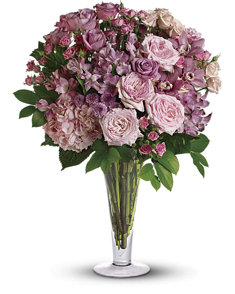 A La Mode Bouquet with Long Stemmed Roses