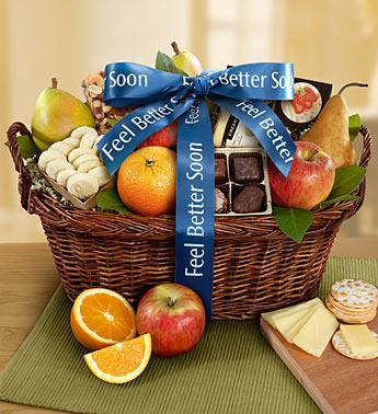 Vintage Get Well Fruit Gift Basket 