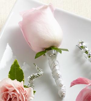 The FTD® Pink Rose Boutonniere