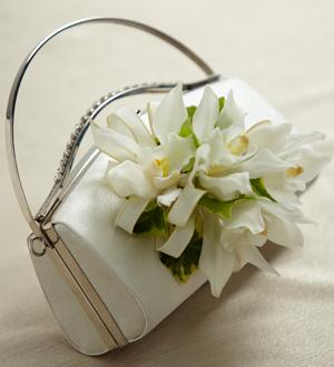 The FTD® White Purse Décor