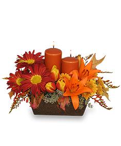 Abundant Beauty
Fall Centerpiece Flower Bouquet