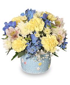 BABY BOY BLOOMS
  Floral  Arrangement Flower Bouquet