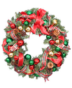 FESTIVE HOLIDAY WREATH