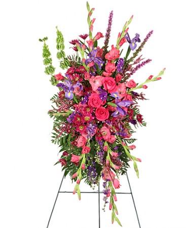 CHERISHED MEMORIES
Standing Spray Flower Bouquet