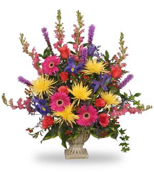 COLORFUL CONDOLENCES TRIBUTE Funeral Flowers