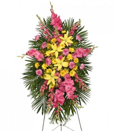 ENDURING LOVE STANDING SPRAYFuneral Flowers Flower Bouquet