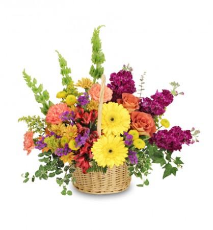 floral flavor   Basket Flower Bouquet