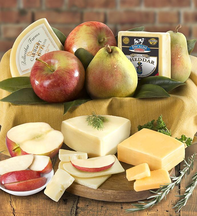 Fresh Fruit & Cheese Gourmet Basket - gluten free 