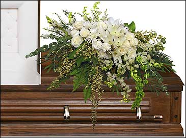 GARDEN ELEGANCE CASKET SPRAYFuneral Flowers Flower Bouquet