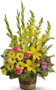 GLORIOUS
  Basket Flower Bouquet