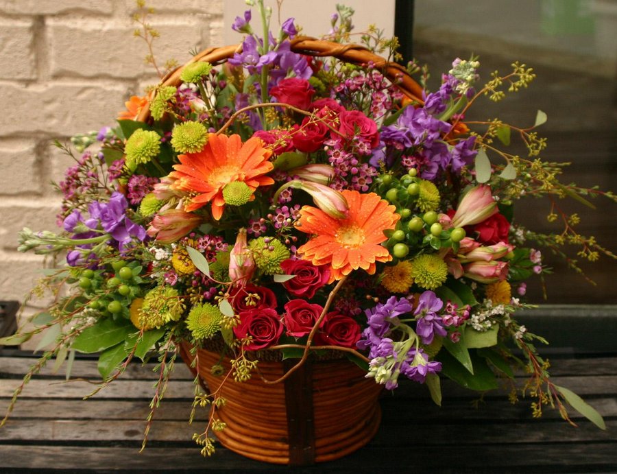 Assorted Basket Bouquet