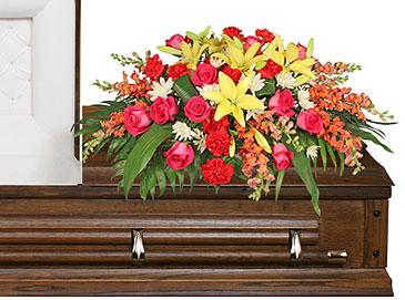 IN LOVING MEMORY
Casket Spray Flower Bouquet