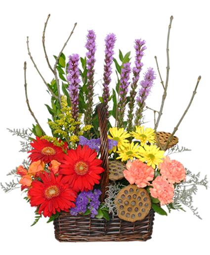 Out Of The Woods  Flower   Basket