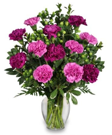 PUMP UP THE PURPLECarnation  Bouquet