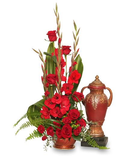 Red Remembrance
Cremation Flowers
(urn not included) Flower Bouquet