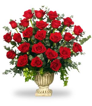 Regal Roses Urn
Funeral Flowers