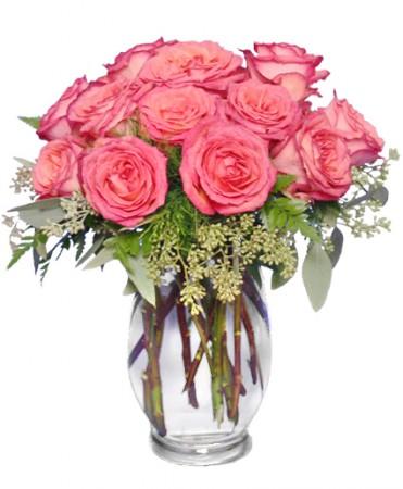 Symphony In Roses
Coral Floral Vase Flower Bouquet