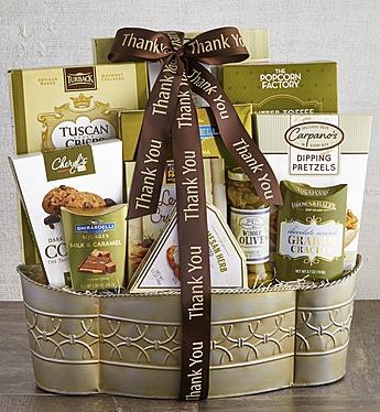 With Grateful Thanks Gourmet Gift Basket 